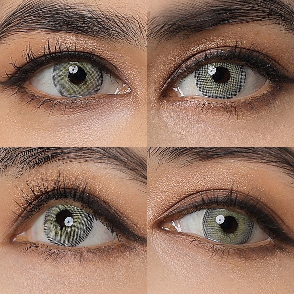 3 Tone Green Colored Contacts