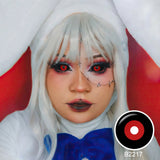 Jigsaw Black and Red Sclera Lenses
