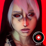 Jigsaw Black and Red Sclera Lenses