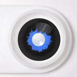 White Walker black and blue Sclera Lenses