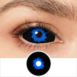 White Walker black and blue Sclera Lenses