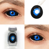 White Walker black and blue Sclera Lenses