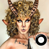 Black and White Sclera Lenses