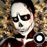 Vampire Black & White Sclera Lenses