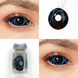 Blue Star Trails Sclera Lenses