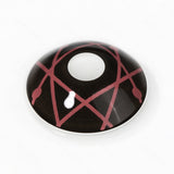 Red Star Trails Sclera Lenses