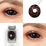 Red Star Trails Sclera Lenses