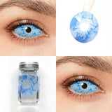 Ice Age Blue and White Sclera Lenses