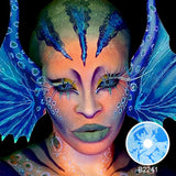 Ice Age Blue and White Sclera Lenses