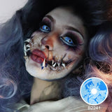 Ice Age Blue and White Sclera Lenses