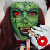 All Red Mini Sclera Lenses