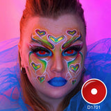 All Red Mini Sclera Lenses