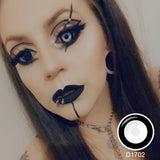 Black And White Mini Sclera Lenses