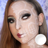 White Blind Mini Sclera Lenses
