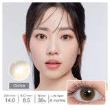 Queen Ochre Colored Contacts
