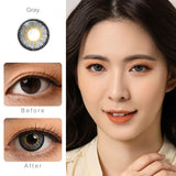 Neon Gray Colored Contacts