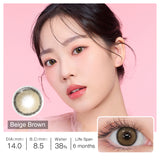 Roze Beige Brown Colored Contacts
