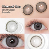 Roze Charcoal Gray Colored Contacts