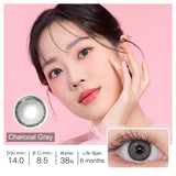 Roze Charcoal Gray Colored Contacts