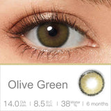 Roze Olive Green Colored Contacts