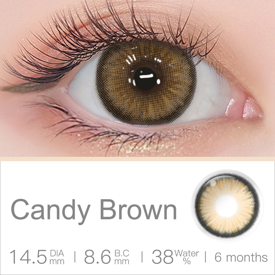 FreshGo Official - Diamond N Candy Brown Colored Contact Lenses