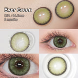 Diamond N Ever Green Colored Contacts