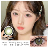 Diamond N Ever Green Colored Contacts