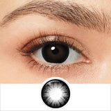 Supersize Black Colored Contacts
