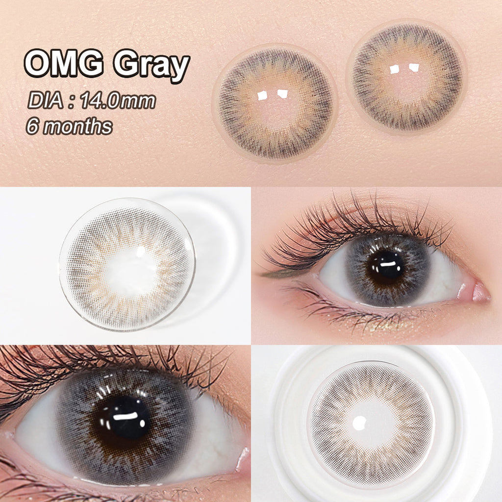 FreshGo Official - OMG Gray Colored Contact Lenses | Natural Looking