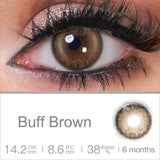 BLUSH GIRL Buff Brown Colored Contacts