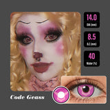 Pink Cow Halloween Contacts