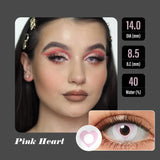 Pink Heart Halloween Contacts