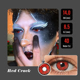 Red Crack Halloween Contacts