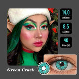 Green Crack Halloween Contacts
