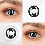 Black Dragon Eye Halloween Contacts