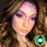 Green Cat Eye Halloween Contacts