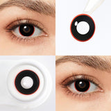Red Rim Halloween Contacts