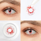 Crazy Blood Splat Halloween Contacts