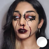 Blind White Halloween Contacts