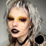 Blind Black Halloween Contacts