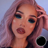 Blind Black Halloween Contacts