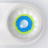 Yellow And Blue Pattern Contacts
