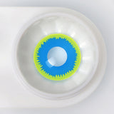 Yellow And Blue Pattern Contacts