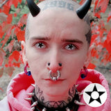 White Pentagram Contacts