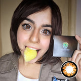 Glamor Orange Contact Lenses