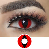 Red Cat Eye Halloween Contacts