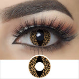 Brown Cheetah Cat Eye Halloween Contacts