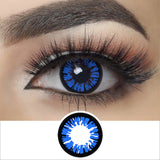 Glamor Blue Halloween Contacts