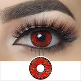 Red Crack Halloween Contacts