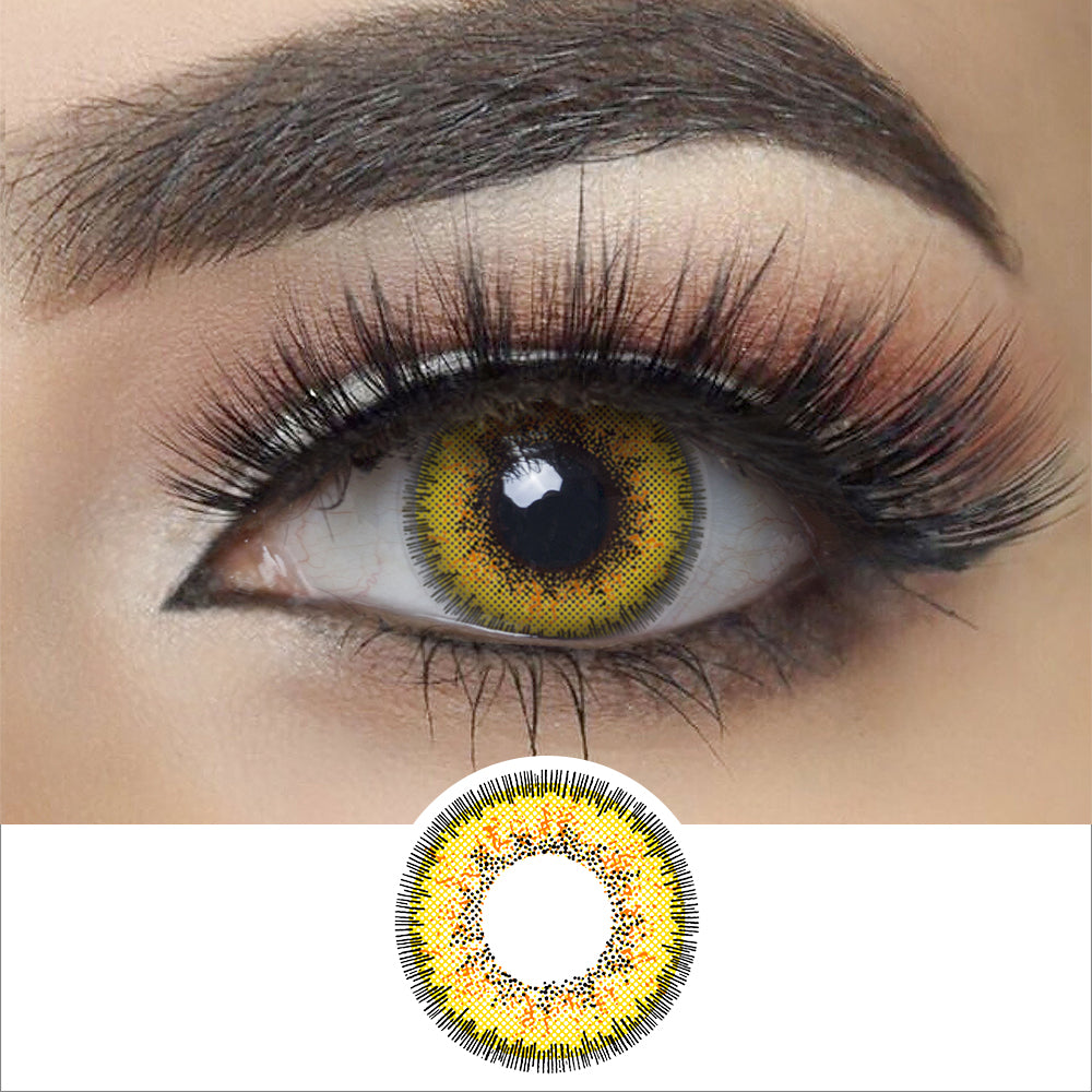 Envy Yellow Halloween Contact Lenses – FreshGo